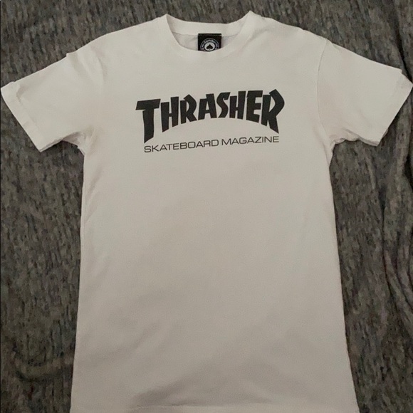 Thrasher Tops - White thrasher shirt